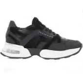 philipp plein chaussures pour homme leather plein runner black line